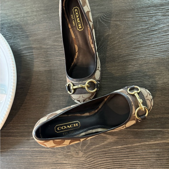 Coach wedge shoes in neat condition. Only wore once! - Picture 3 of 6
